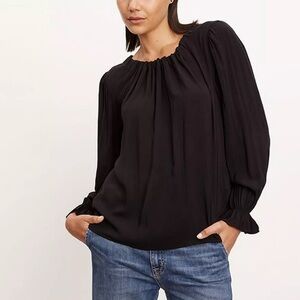 Velvet by Graham & Spencer Black Blouse
